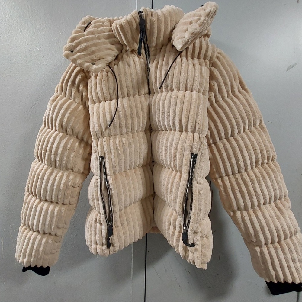 MIRRY FF WOMEN’S VELVET COURDUROY DOWN PUFFER
